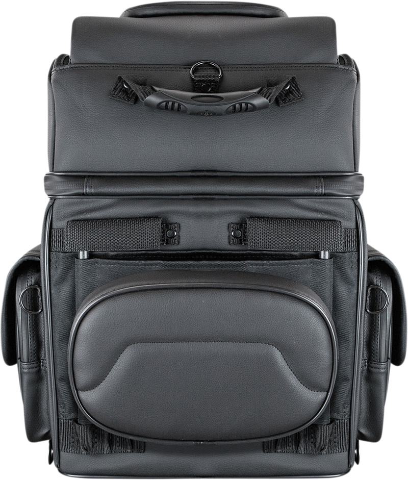 SADDLEMEN BR3400 D Back Rrest / Sissy Bar Bag - Black