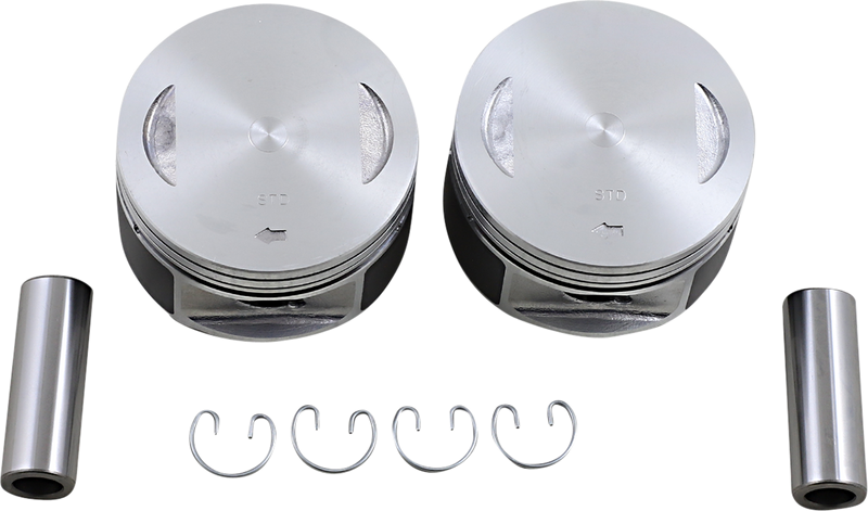 DRAG SPECIALTIES Replacement 9:1 Piston Set - Standard Bore Oversize - Twin Cam