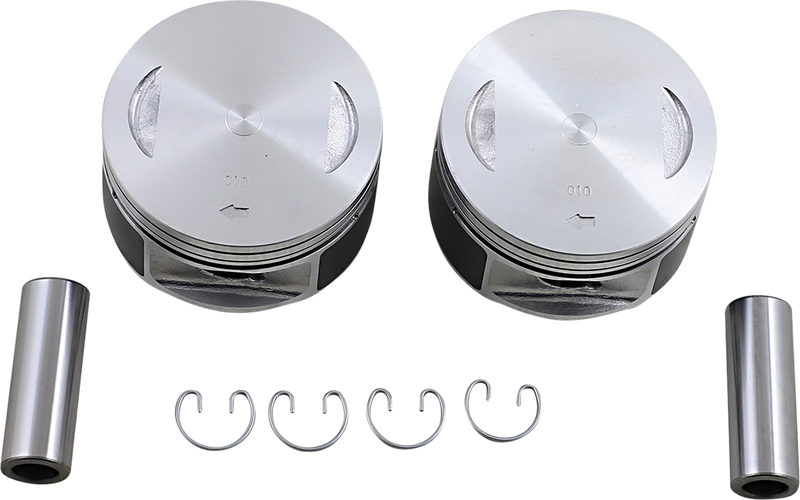 DRAG SPECIALTIES Replacement 9:1 Piston Set - Bore Oversize +.010" - Twin Cam