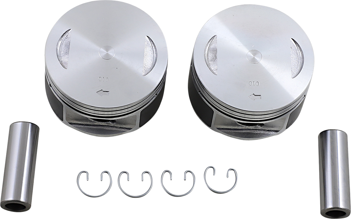 DRAG SPECIALTIES Replacement 9:1 Piston Set - Bore Oversize +.010