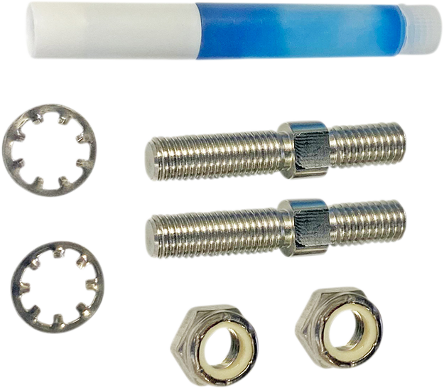 CUSTOM DYNAMICS Mirror Adapter - Chrome - M8 x 1.25 Right-Hand Thread/5/16"-24 Right-Hand Thread