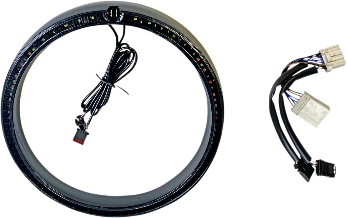 CUSTOM DYNAMICS ProBeam Amber/White Headlamp Standard or Sequential Trim Ring