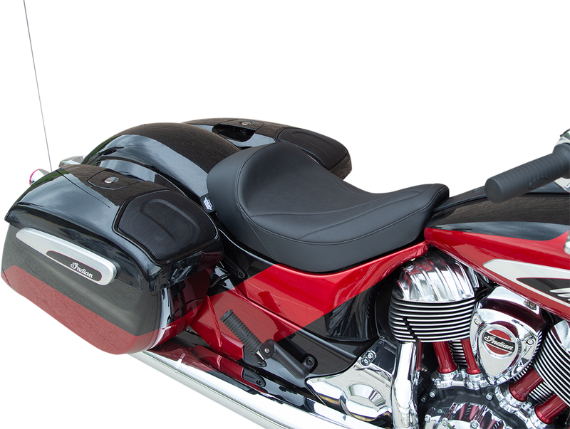 DRAG SPECIALTIES Solo Seat - Linear Stitched - Vinyl for '14-'22 Indian