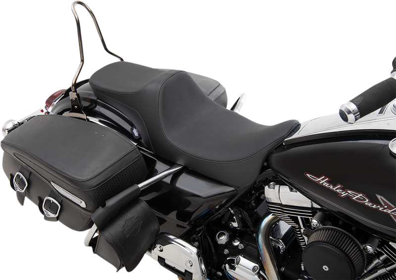 DRAG SPECIALTIES Predator III 2-Up Smooth Vinyl Seat - Black - Touring '08-'23