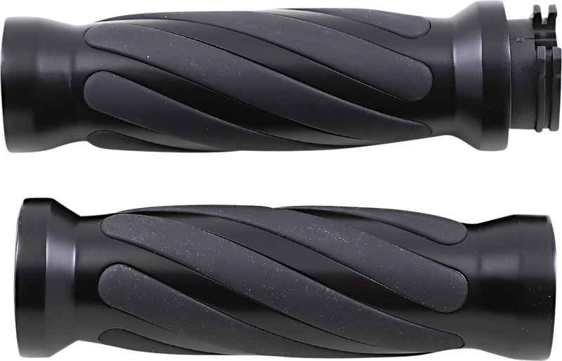 DRAG SPECIALTIES Twisted Grips - Cable - Matte Black