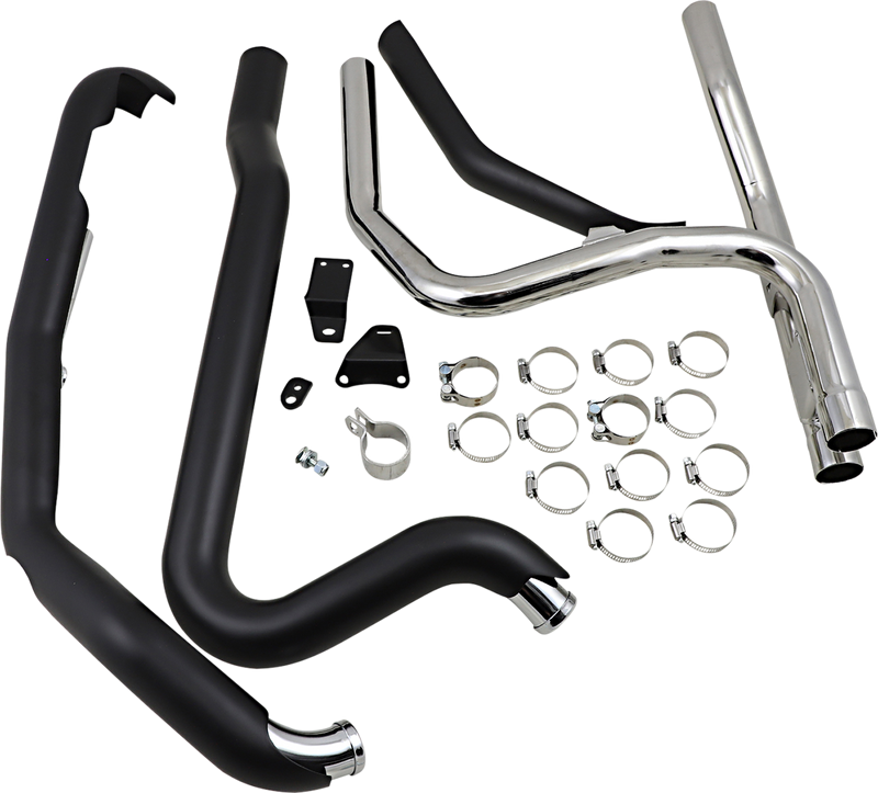 COBRA Powerport Dual Headpipes - Black