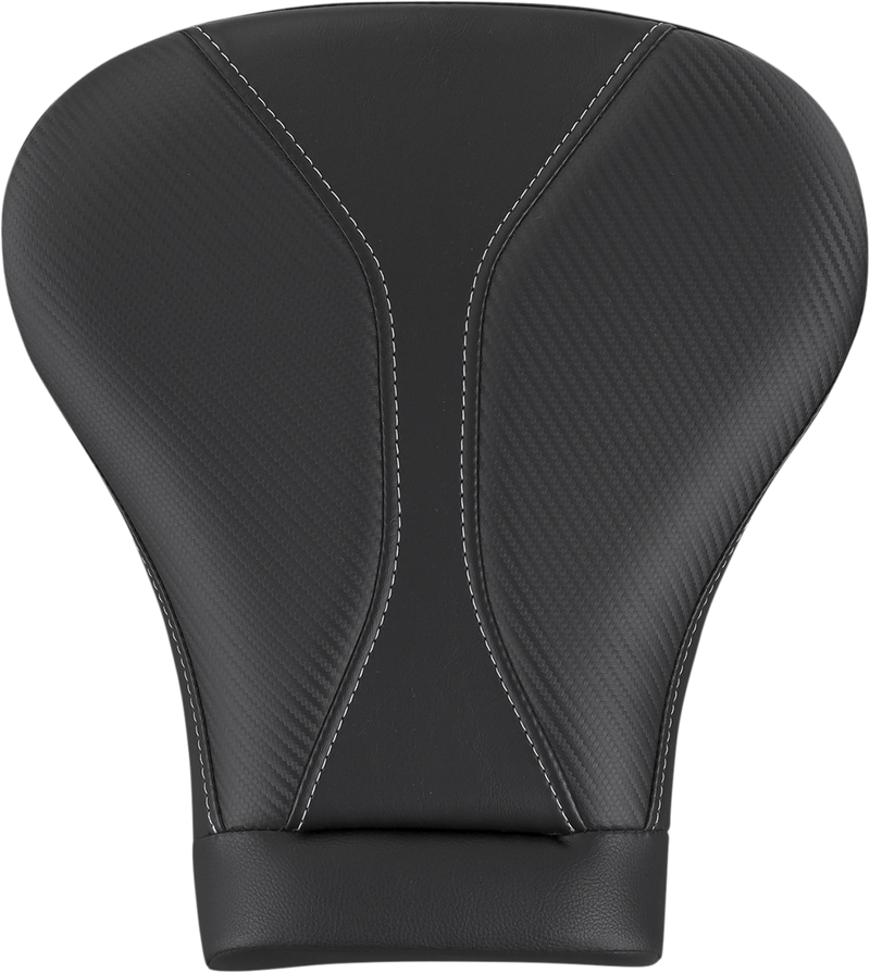 SADDLEMEN Dominator Pillion Pad - Touring - Black w/ Silver Stitching - '08-'25 TOURING (13" Wide)