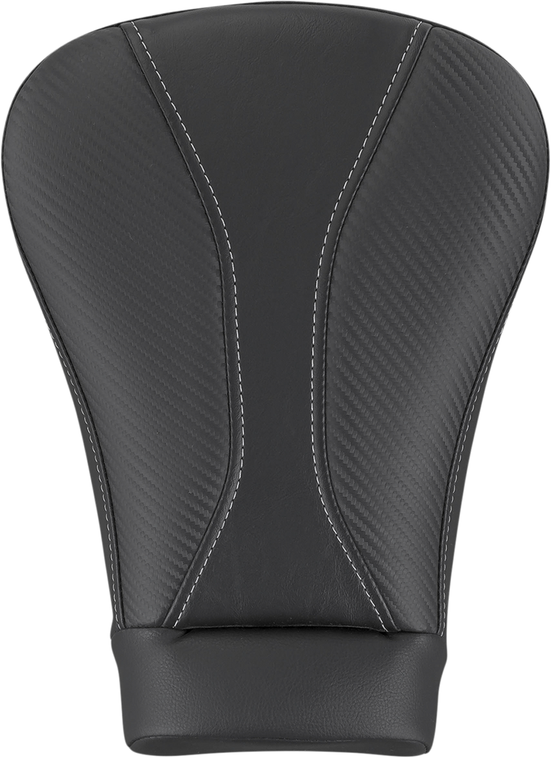 SADDLEMEN Dominator Pillion Pad - Sport - Black w/ Silver Stitching - '08-'23 TOURING (10" Wide)