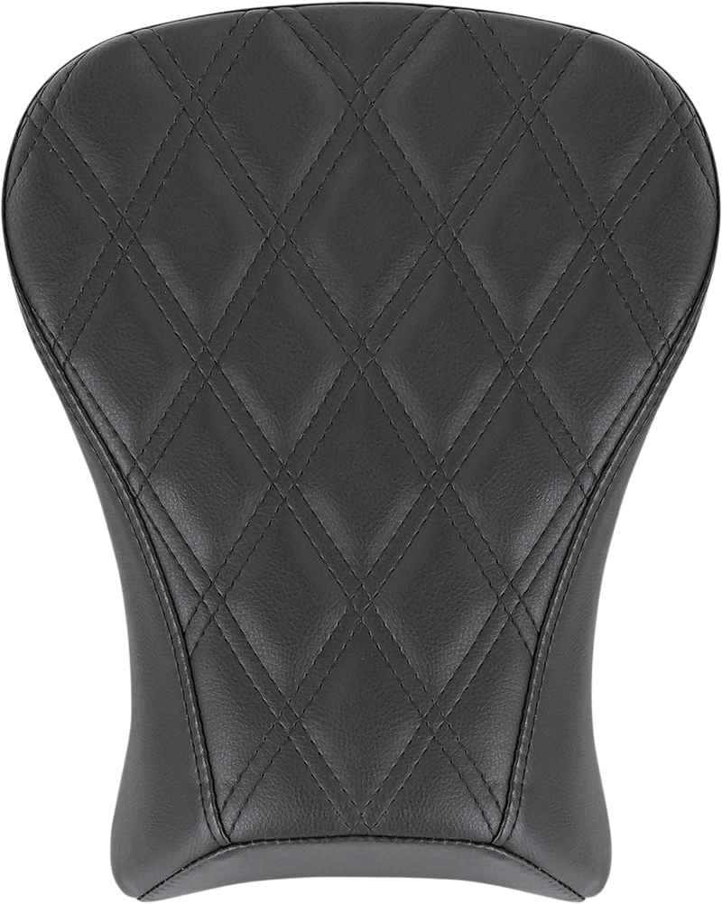 SADDLEMEN Renegade Pillion Pad - Touring - Lattice Stitched - Black - Softail '18-'23