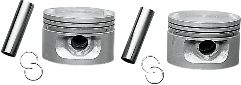 DRAG SPECIALTIES Replacement 8.5:1 Piston Set - Bore Oversize +0.005" - Evolution