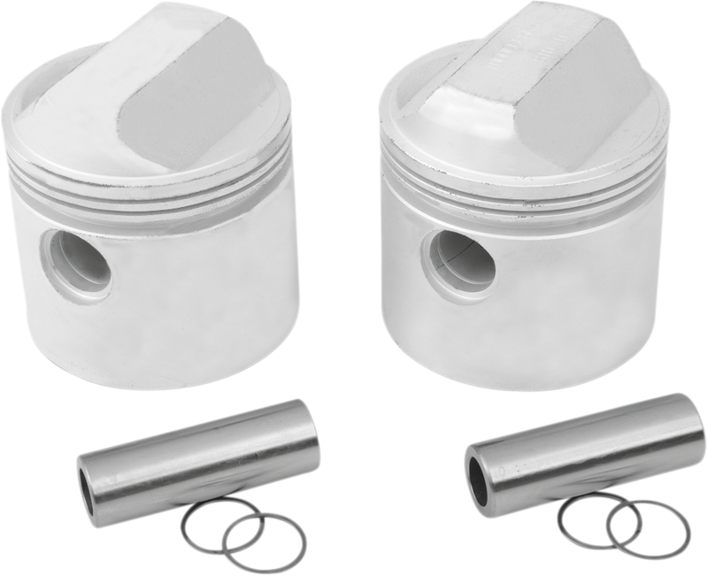 DRAG SPECIALTIES Replacement 9.0:1 Piston Set - Bore Oversize +0.020" - XL '72-'85