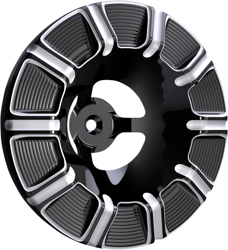 ARLEN NESS Velocity Air Cleaner Cover - 10-Gauge - Black / Machined