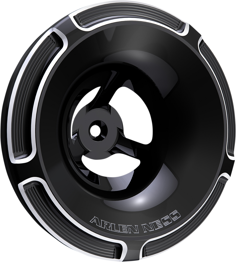 ARLEN NESS Velocity Air Cleaner Cover - Beveled - Black / Machined