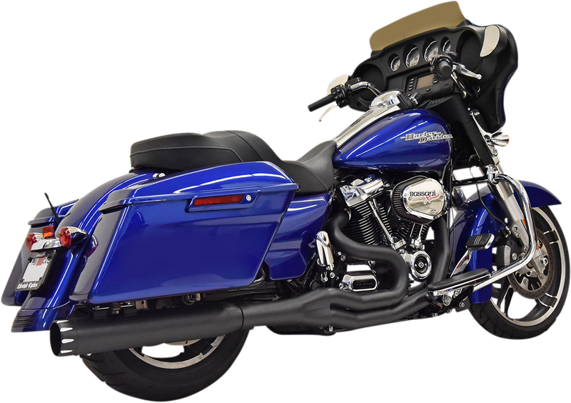 BASSANI XHAUST 2:1 High Horsepower Exhaust - Black - '17-'20 TOURING