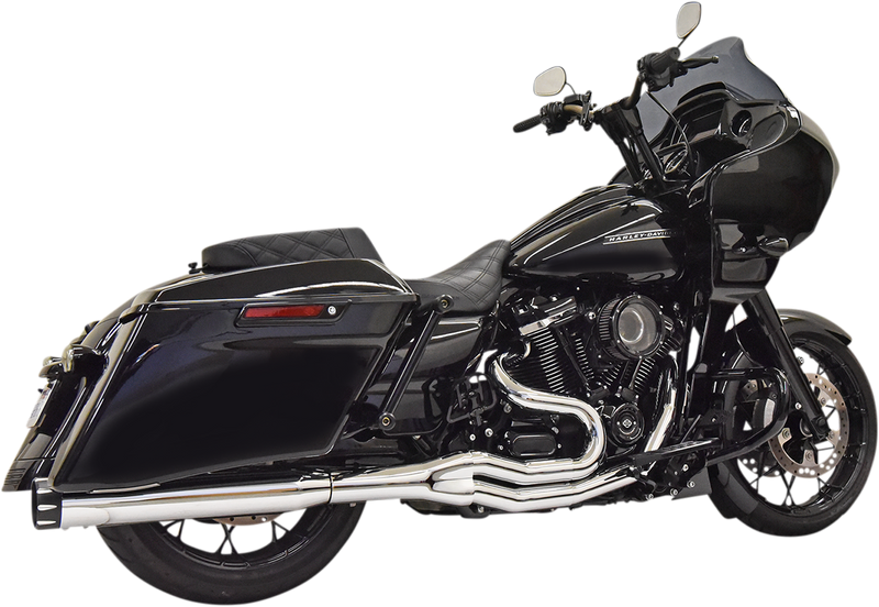 BASSANI XHAUST 2:1 High Horsepower Exhaust - Chrome - 2017-2020 TOURING MODELS