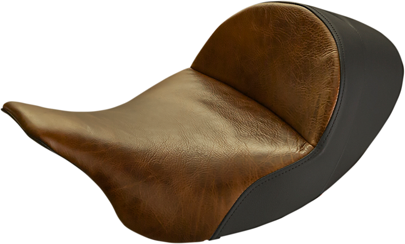 SADDLEMEN Seat - Lariat Solo - Low - Distressed Brown - Touring '08-'24