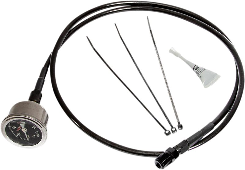 FEULING OIL PUMP CORP. Remote Oil Pressure Gauge/Line Kit - Black - M8