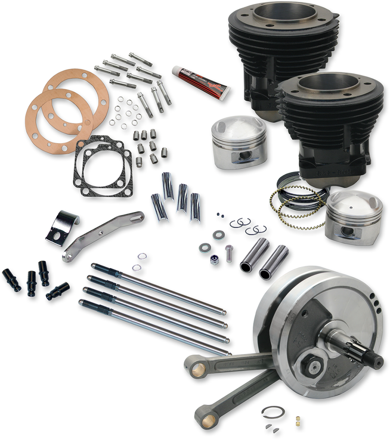 S&S CYCLE 93" Sidewinder Big Bore Stroker Engine Performance Kit