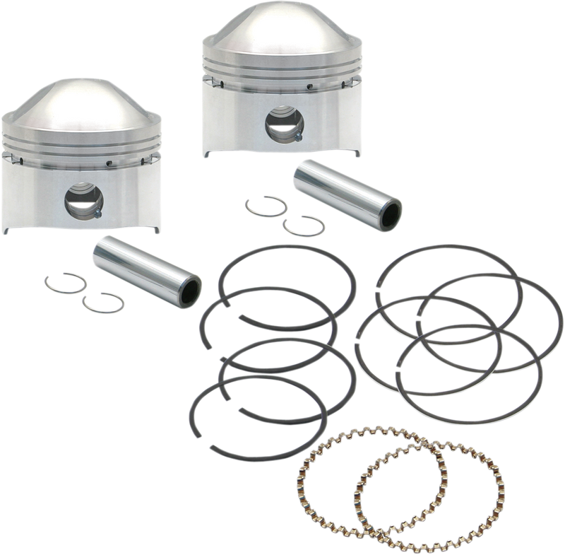 S&S CYCLE Piston Kit - Low Compression - 80" Stock Motor - +.020
