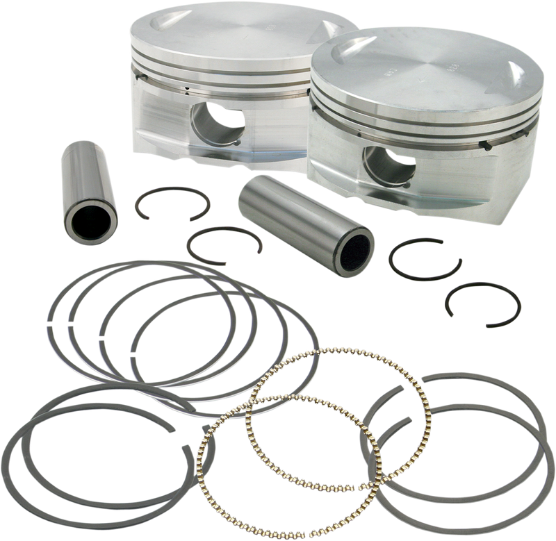 S&S CYCLE Piston Kit - for 97" Big Bore Kit - 3.927" - +.010