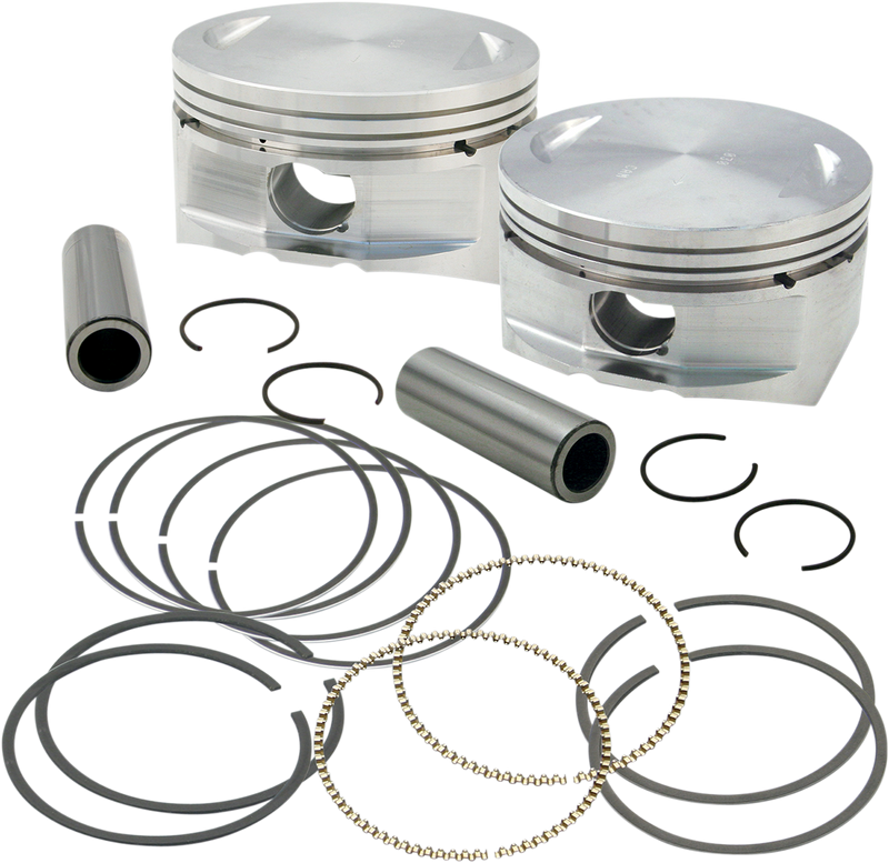S&S CYCLE Piston Kit - for 106" Big Bore Kit - 3.927" - +.010