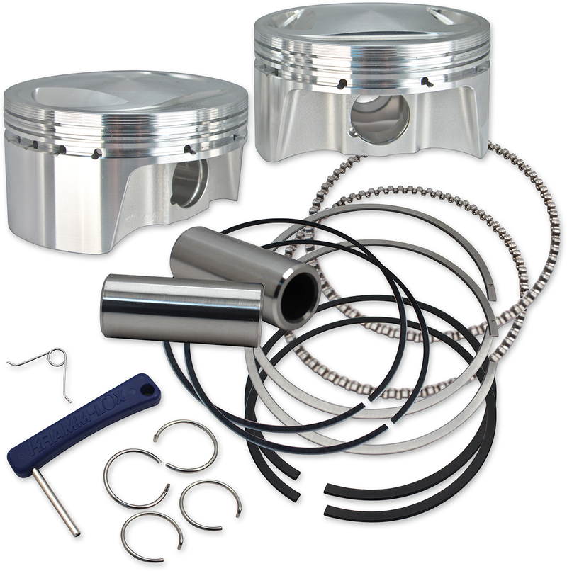 S&S CYCLE Big Bore Forged Piston Kit - 98" Twin Cam - Standard