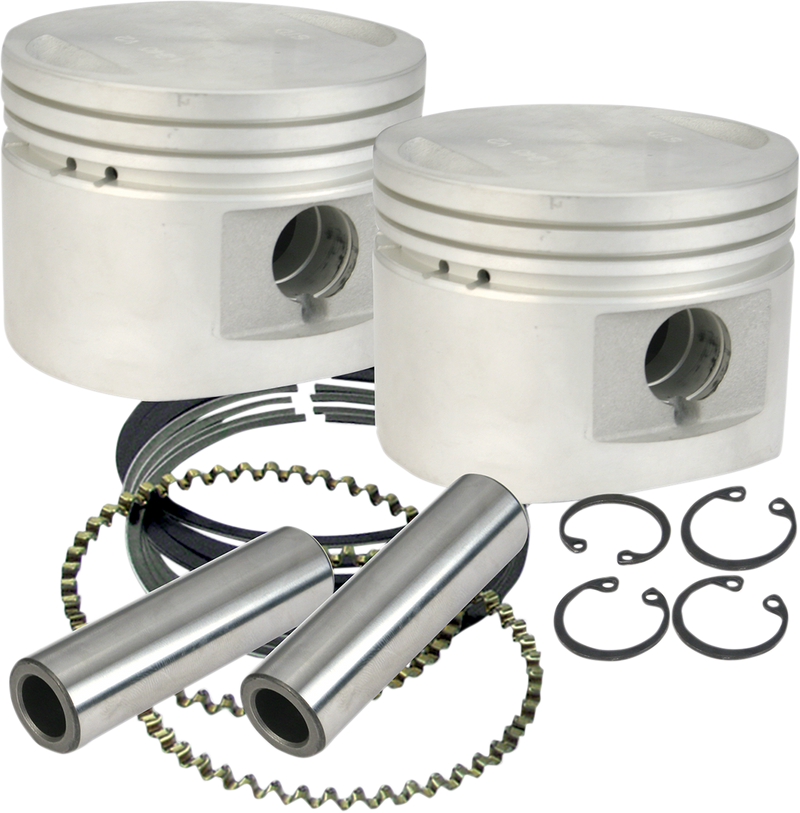 S&S CYCLE Piston Kit - for 80" Stock or S&S Heads - 3.5" - +.020