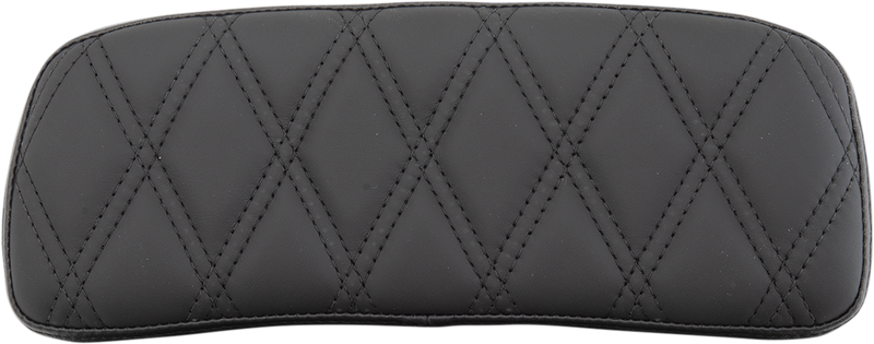 DRAG SPECIALTIES Chopped Tour-Pak Double Diamond Black Stitch Pad - Black