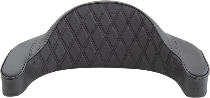 DRAG SPECIALTIES Double Diamond Black Stitch King Tour Pak Vinyl Pad - Black - FL '94-'13