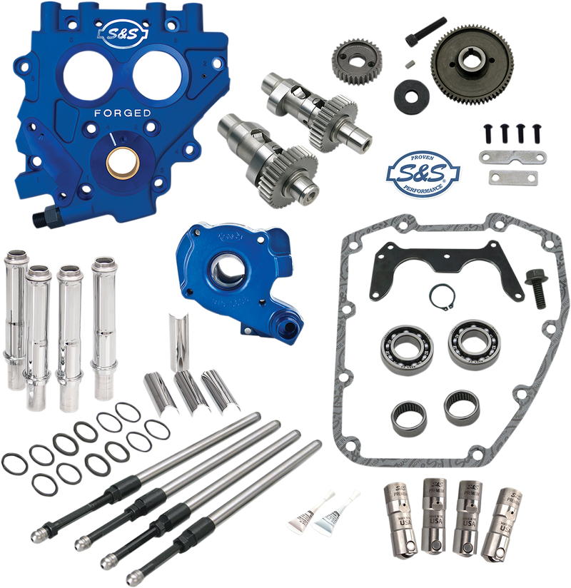 S&S CYCLE Cam Chest with Plate Kit - 585GE - Easy Start Cams - Twin Cam