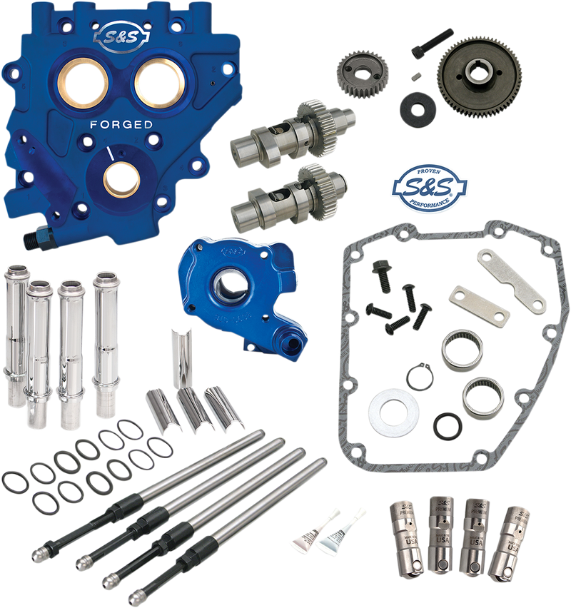 S&S CYCLE Cam Chest with Plate Kit - 551GE - Easy Start Cams - Twin Cam