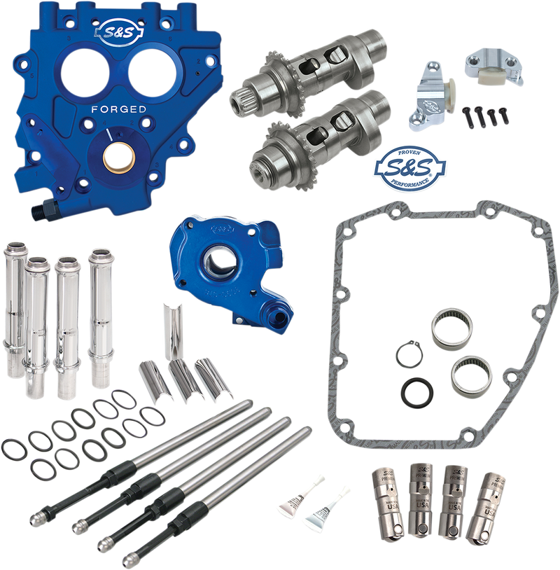 S&S CYCLE Cam Chest with Plate Kit - 551CE - Easy Start Cams - Twin Cam