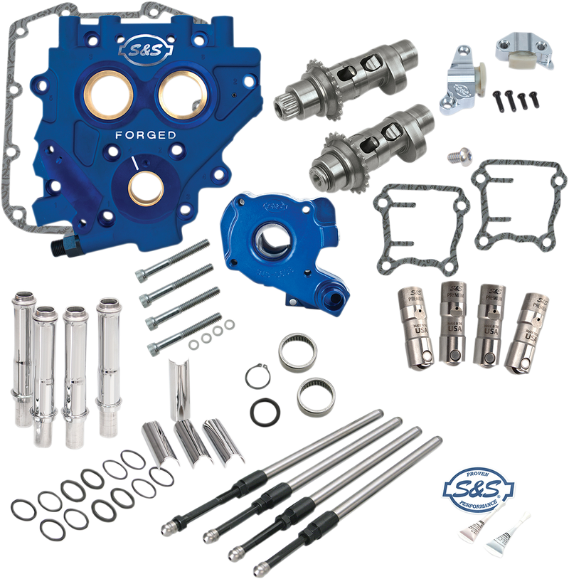 S&S CYCLE Cam Chest with Plate Kit - 585CE - Easy Start Cams - Twin Cam