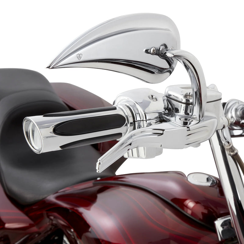 ARLEN NESS Mirror - Rad III - Side View - Teardrop - Chrome - Right