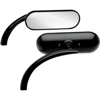 ARLEN NESS Mirror - Micro - Mini - Side View - Oval - Black - Left