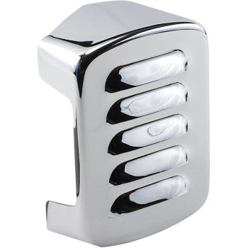 DRAG SPECIALTIES Louvered Coil Cover - Chrome