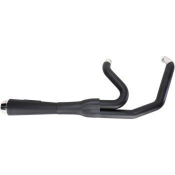 BASSANI XHAUST Road Rage 2:1 Exhaust System - Black - Short - '06-'17 FXD
