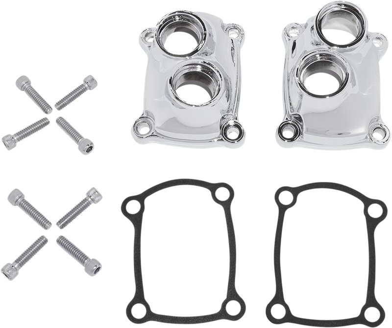 DRAG SPECIALTIES Replacement Die-Cast Lifter Cover Kit - Chrome - M8 '17-'24