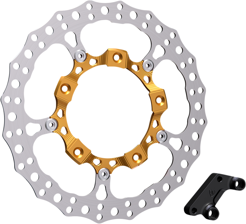 ARLEN NESS Big Brake 14" Full Floating Brake Rotor Kit - Front Left - Gold