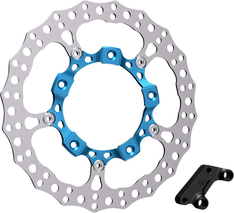 ARLEN NESS Big Brake 14" Full Floating Brake Rotor Kit - Front Left - Blue