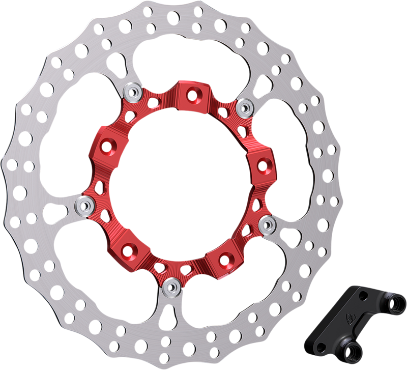 ARLEN NESS Big Brake 14" Full Floating Brake Rotor Kit - Front Left - Red