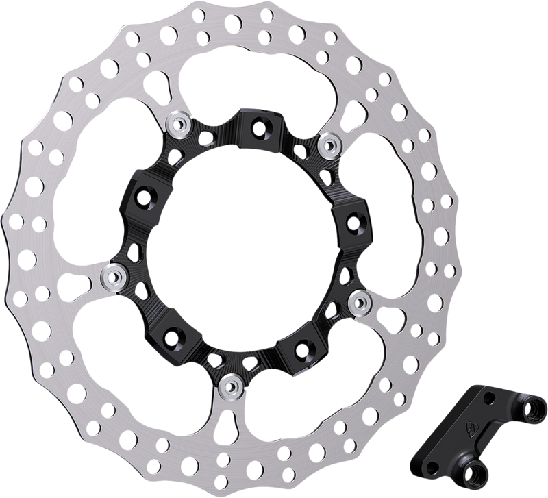 ARLEN NESS Big Brake 14" Full Floating Brake Rotor Kit - Front Right - Black