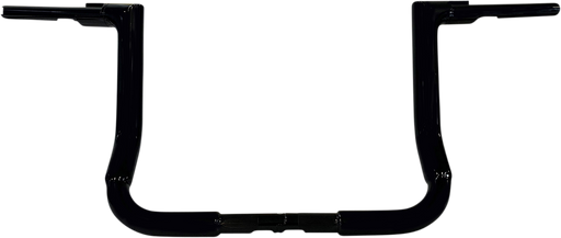 FAT BAGGERS INC. 1-1/4" EZ Install Flat Top Handlebar - 12" - Black 705012-B