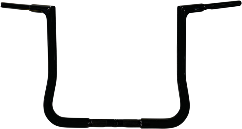 FAT BAGGERS INC. 1-1/2" EZ Install Flat Top Handlebar - 14" - Black 605014-B