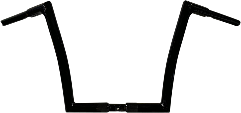 FAT BAGGERS INC. 1-1/2" EZ Install Flat Top Handlebar - 12" - Black 606012-B