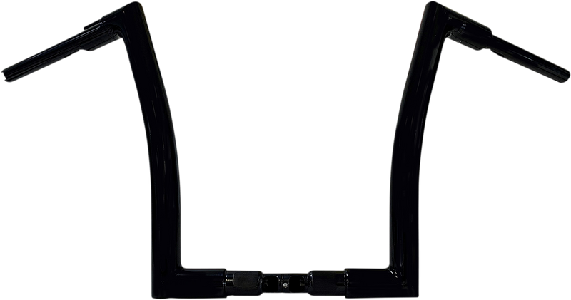 FAT BAGGERS INC. 1-1/4" EZ Install Flat Top Handlebar - 14" - Black 706014-B