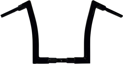 FAT BAGGERS INC. 1-1/4" EZ Install Flat Top Handlebar - 14" - Black 706014-B