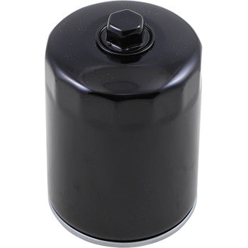 DRAG SPECIALTIES Spin-On Oil Filter with Nut - Black - M8