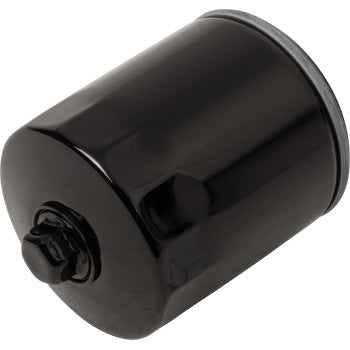 DRAG SPECIALTIES Spin-On Oil Filter with Nut - Black - V-Rod