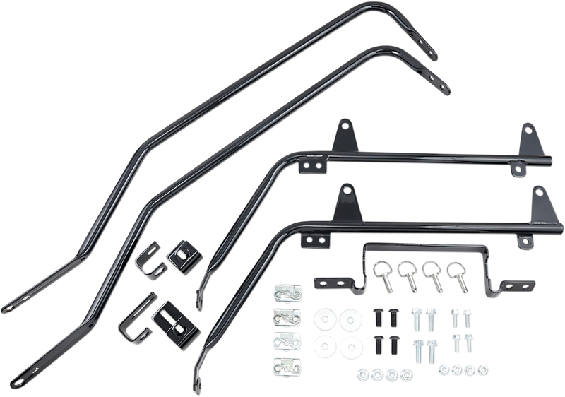 CYCLE VISIONS Saddlebag Mounts - Black - FL '18-'21